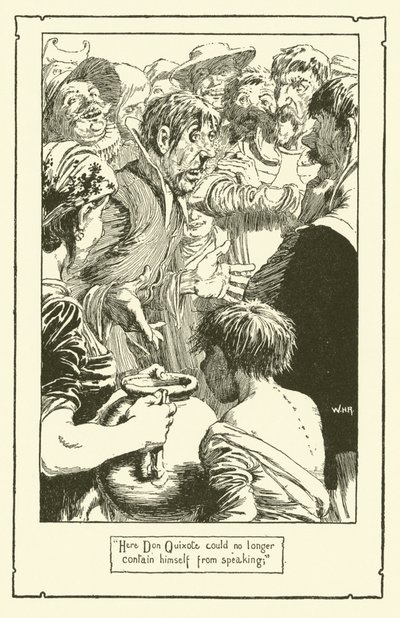 Illustration pour Don Quichotte - William Heath Robinson