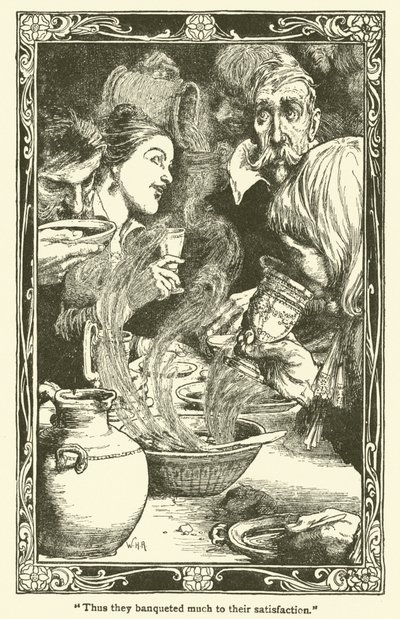 Illustration pour Don Quichotte (lithographie) - William Heath Robinson