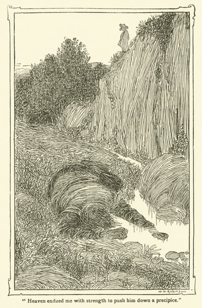 Illustration pour Don Quichotte - William Heath Robinson