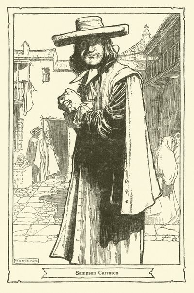 Illustration pour Don Quichotte - William Heath Robinson