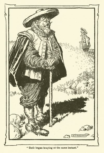 Illustration pour Don Quichotte - William Heath Robinson