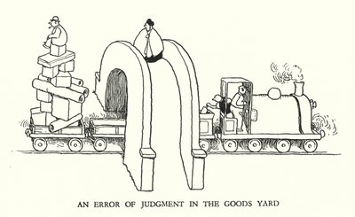 Illustration pour Railway Ribaldry par W Heath Robinson - William Heath Robinson