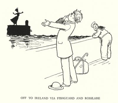Illustration pour Railway Ribaldry par W Heath Robinson - William Heath Robinson
