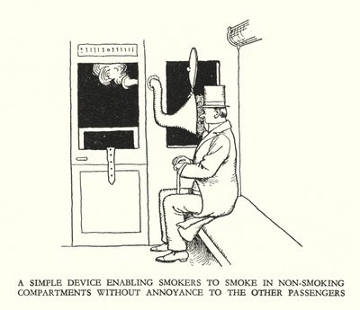 Illustration pour Railway Ribaldry par W Heath Robinson - William Heath Robinson