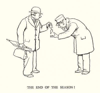 Illustration pour Railway Ribaldry par W Heath Robinson - William Heath Robinson