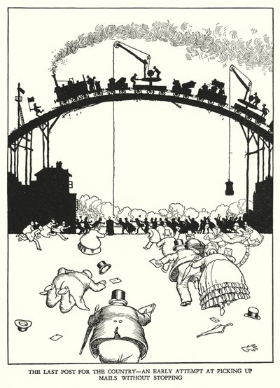 Illustration pour Railway Ribaldry par W Heath Robinson - William Heath Robinson