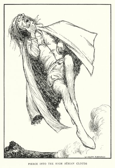 Percer dans les nuages aériens élevés - William Heath Robinson