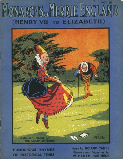 La reine Elizabeth I apprend la mort de la reine Mary - William Heath Robinson