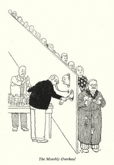La révision mensuelle - William Heath Robinson