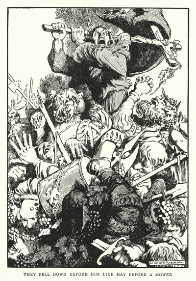 Ils tombèrent devant lui comme du foin devant une faucheuse - William Heath Robinson