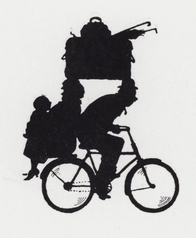 En tournée avec la famille à vélo - William Heath Robinson