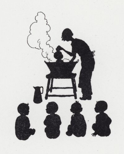 Lavage des bébés - William Heath Robinson