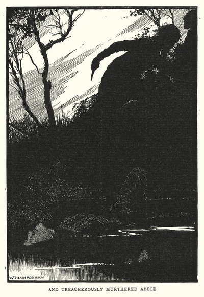 et traîtreusement assassiné Abece - William Heath Robinson