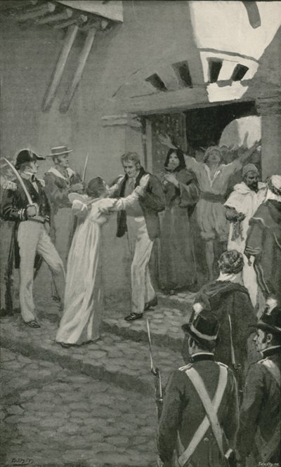 La libération des esclaves chrétiens à Alger par une force navale britannique - William Henry (after) Margetson