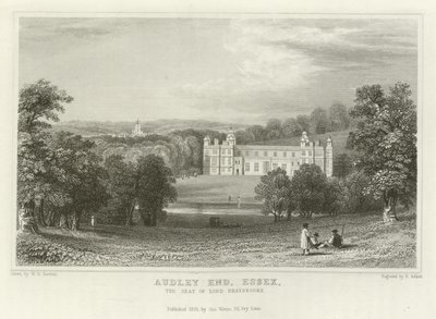 Audley End, Essex, le siège de Lord Braybrooke - William Henry Bartlett