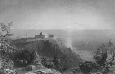 Mont Carmel, vue vers la mer - William Henry Bartlett