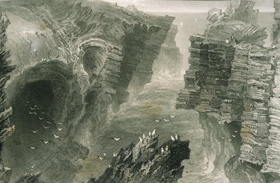 Trou de macareux à Kilkee, comté de Clare, Irlande, de 