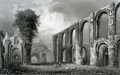 Église du prieuré de St. Botolph, Colchester, Essex, gravée par John Rogers, 1832 - William Henry Bartlett