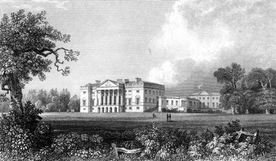 Thorndon Hall, Essex, gravé par Henry Adland, 1831 - William Henry Bartlett