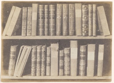 Scène dans une bibliothèque, planche VIII de The Pencil of Nature - William Henry Fox Talbot