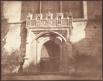 Une ancienne porte du Magdalen College, Oxford, avril 1843 (photo) - William Henry Fox Talbot