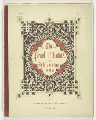 Couverture et texte de "The Pencil of Nature," Londres, 1844 - William Henry Fox Talbot