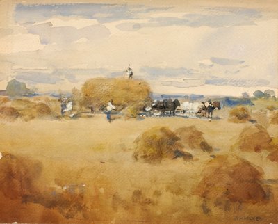 Scène de Fenaison - William Henry Holmes