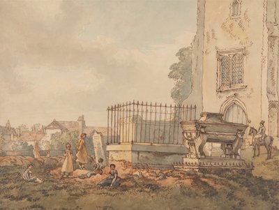 Cimetière de Bushey avec les tombes d