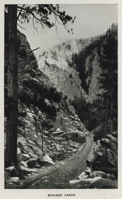 Canyons du Colorado : Boulder Canon - William Henry Jackson