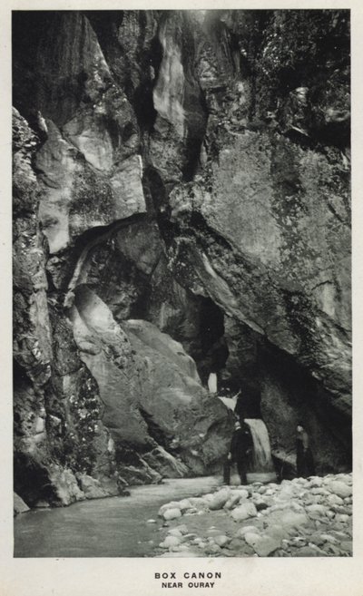 Canyons du Colorado : Box Canon, près de Ouray - William Henry Jackson