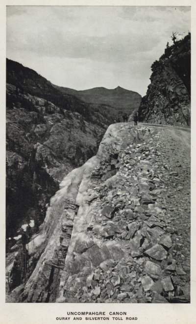 Canyons du Colorado : Uncompahgre Canon, route à péage Ouray et Silverton - William Henry Jackson