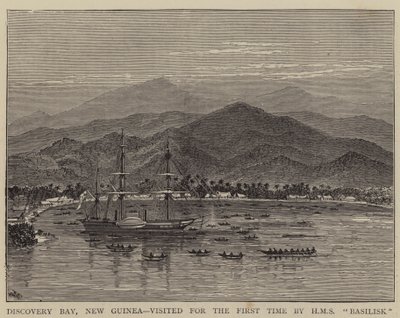 Discovery Bay, Nouvelle-Guinée, visitée pour la première fois par le HMS Basilisk - William Henry James Boot