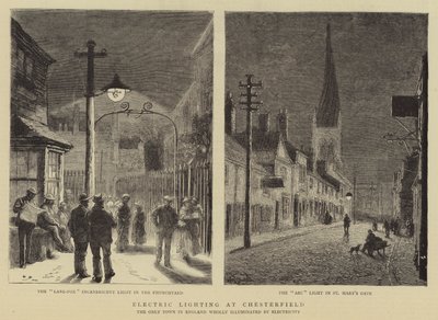 Éclairage électrique à Chesterfield - William Henry James Boot