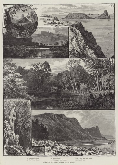 Croquis vagabonds, Gower, Galles du Sud - William Henry James Boot