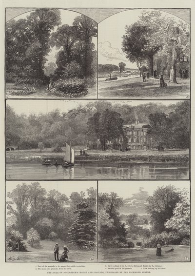 La maison et les terrains du duc de Buccleuch, achetés par la paroisse de Richmond - William Henry James Boot