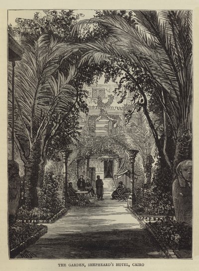 Le Jardin, Hôtel Shepheard, Le Caire - William Henry James Boot