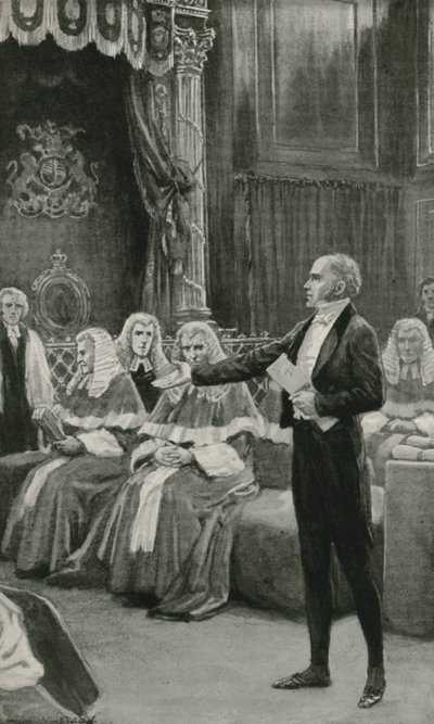 Earl Grey fait appel à la Chambre des évêques pour faire passer le projet de loi de réforme - William Henry Margetson