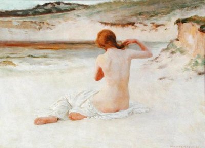Nu sur une plage - William Henry Margetson