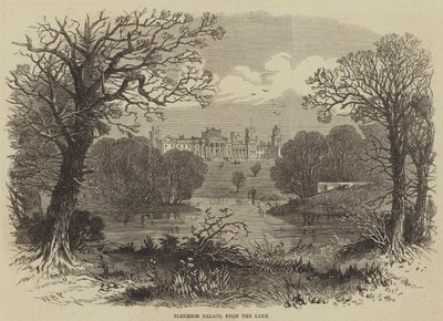 Palais de Blenheim, depuis le lac - William Henry Prior