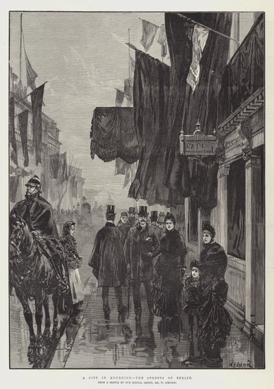 Une ville en deuil, les rues de Berlin - William Heysham Overend