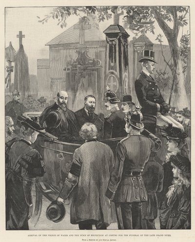 Arrivée du Prince de Galles et du Duc d