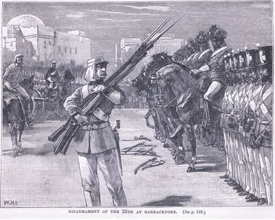 Désarmement du 26e à Barrackpore 1857 AD - William Heysham Overend