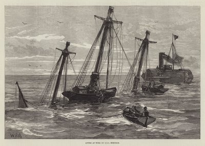 Plongeurs au Travail sur le HMS Eurydice - William Heysham Overend