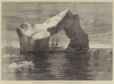 Gigantesque iceberg vu par les navires arctiques - William Heysham Overend
