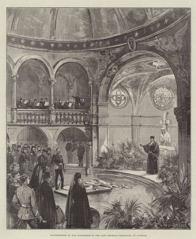 Inauguration du mausolée du défunt empereur Frédéric, à Potsdam - William Heysham Overend