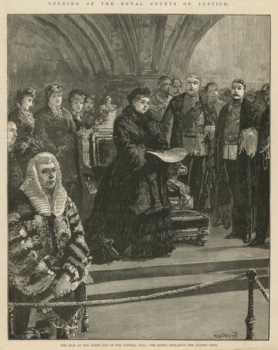 Ouverture des Royal Courts of Justice - William Heysham Overend
