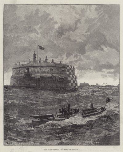 Nos défenses côtières, les forts à Spithead - William Heysham Overend