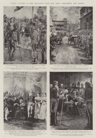 La reine Victoria dans ses relations avec son armée, le parlement et le peuple - William Heysham Overend