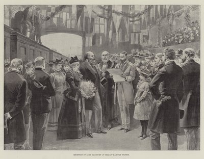 Réception de Lord Salisbury à la gare de Belfast - William Heysham Overend