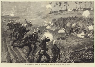 Reconnaissance en force à Kindji Osman le 5 août, charge des 60e fusiliers - William Heysham Overend